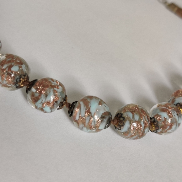 Vintage 60s Murano Somerso Lampwork Necklace - Picture 9 of 10
